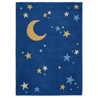 KINDERTEPPICH Alex Blau 120/170 cm - Blau, Naturmaterialien/Textil (120/170cm) - benuta