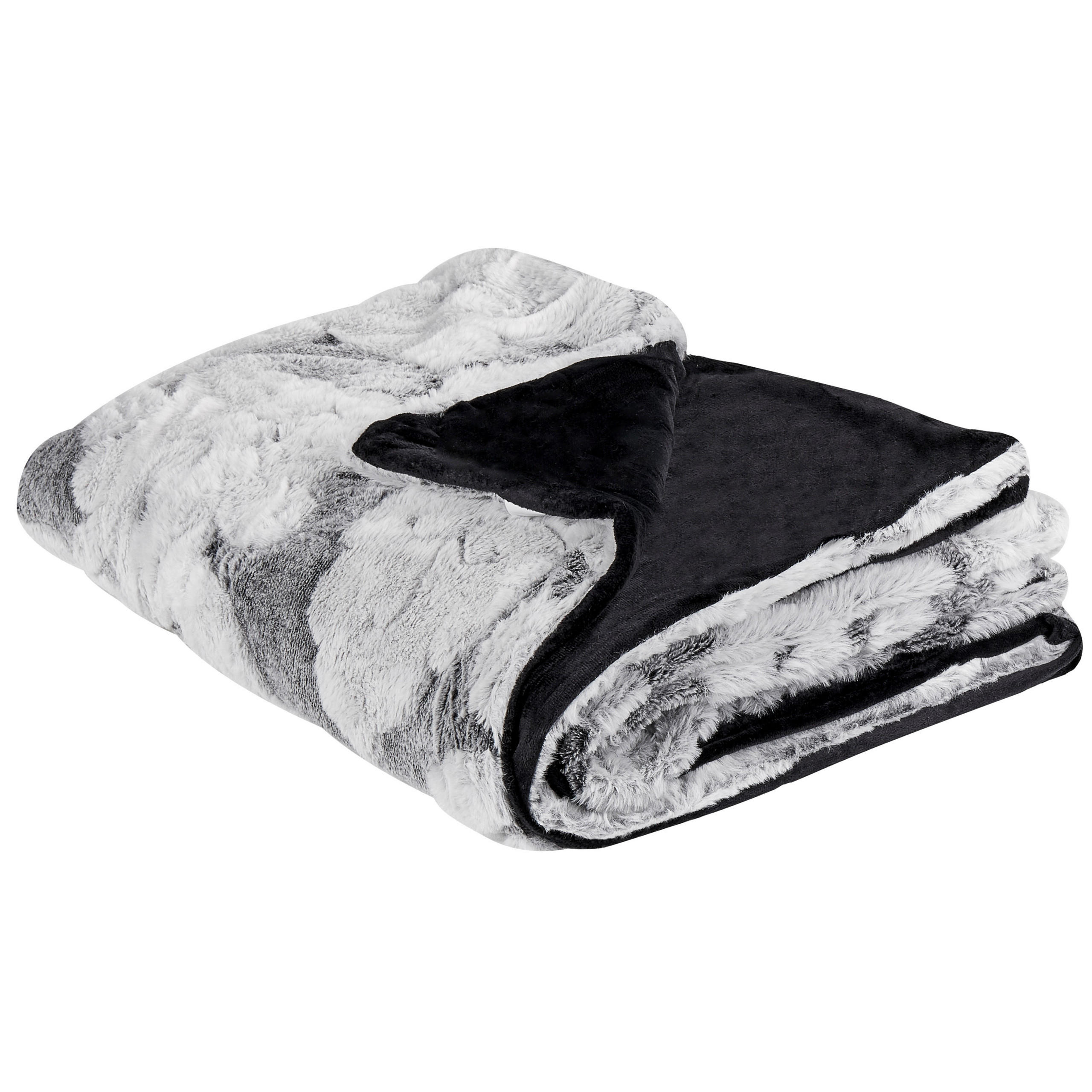 DECKE Hellgrau Kosi 150/200 cm - Hellgrau, Textil (150/200cm) - Beliani