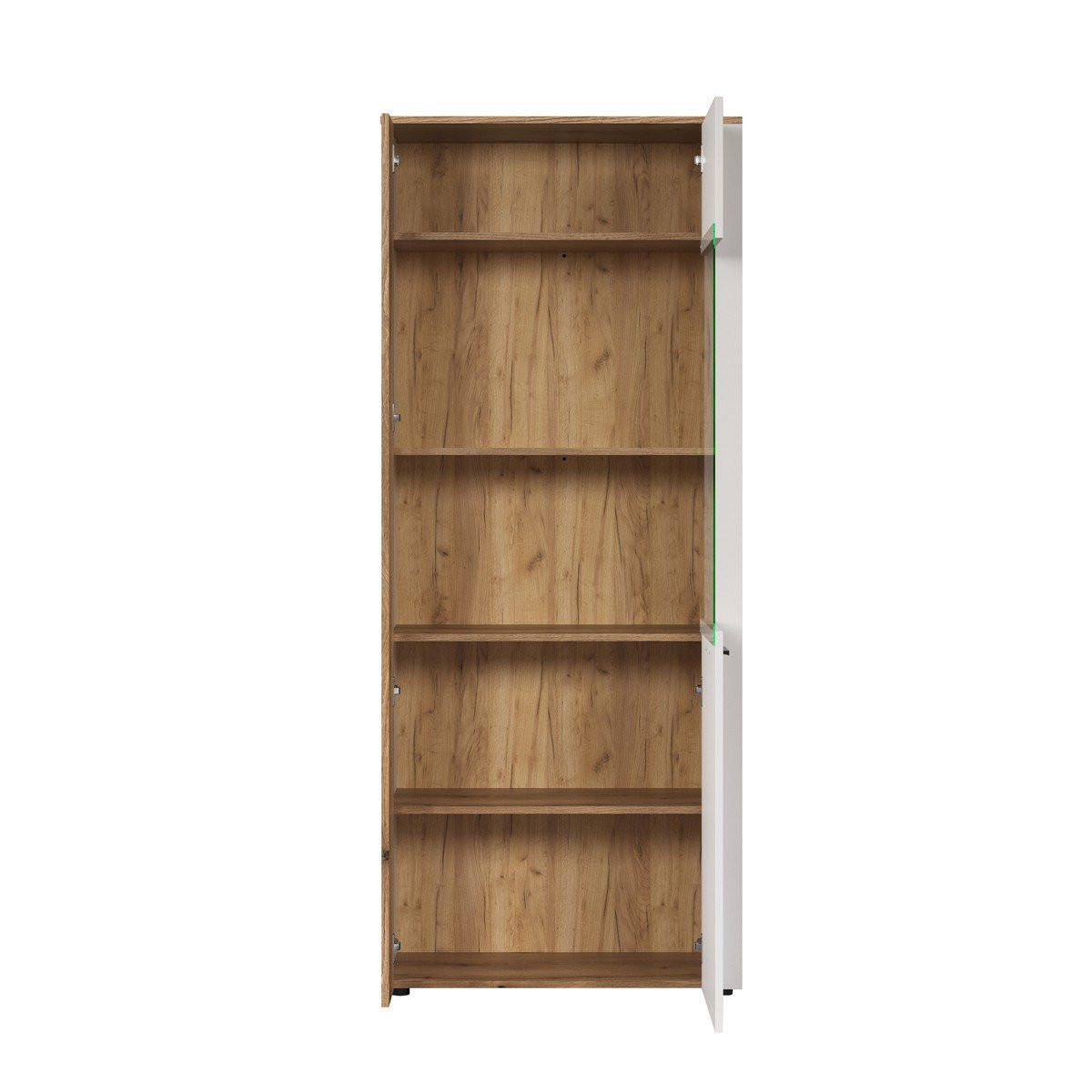 VITRINE Vitoria Weiß - Weiß, Holzwerkstoff (80/195/42cm) - Trendteam