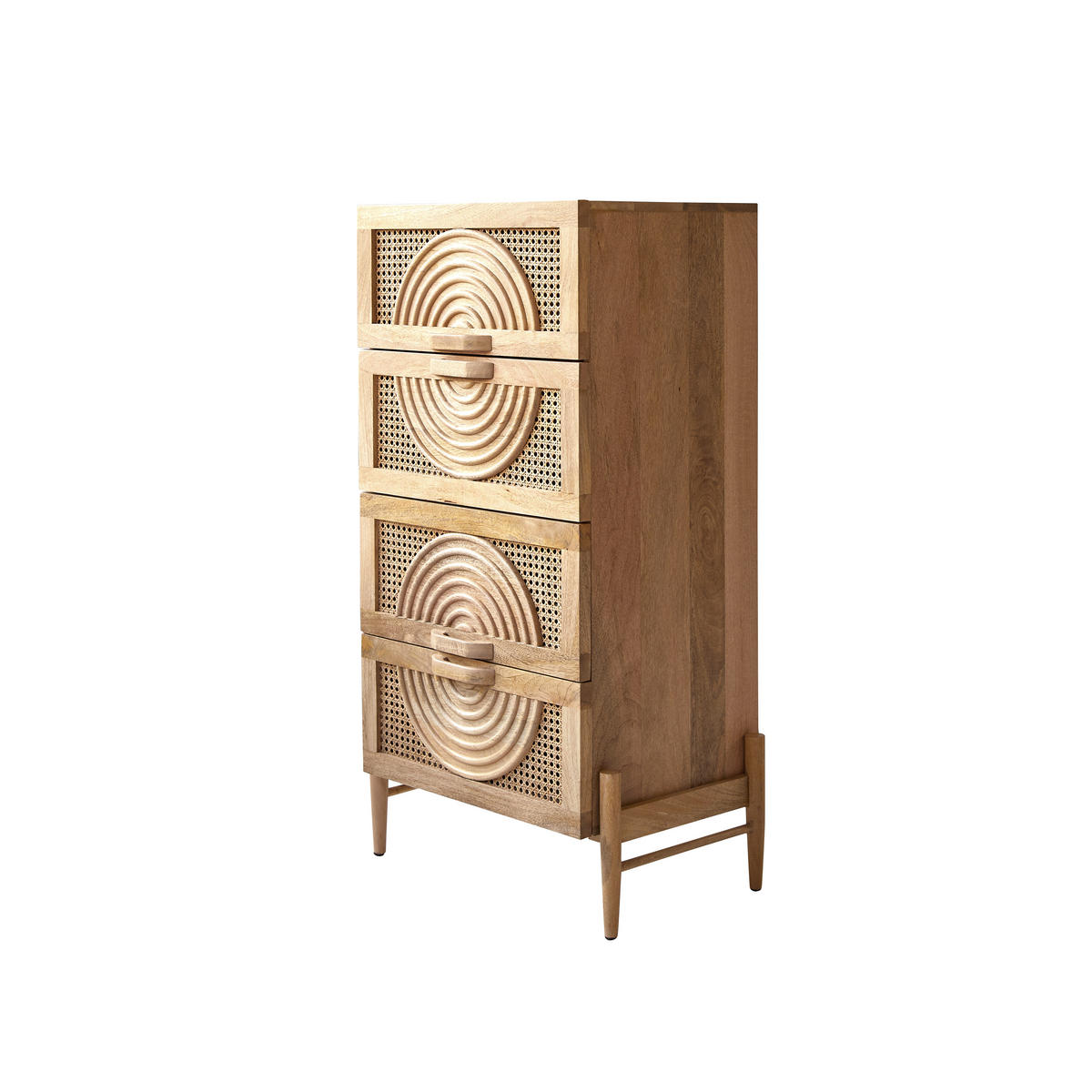 KOMMODE Sina Natur aus Mango - Naturfarben, Holz (61/110/40cm) - Tikamoon