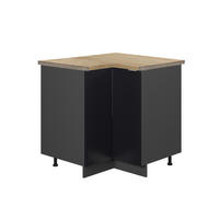 Anthrazit/Schwarz, Holzwerkstoff (80.5/82/60cm) - Vicco