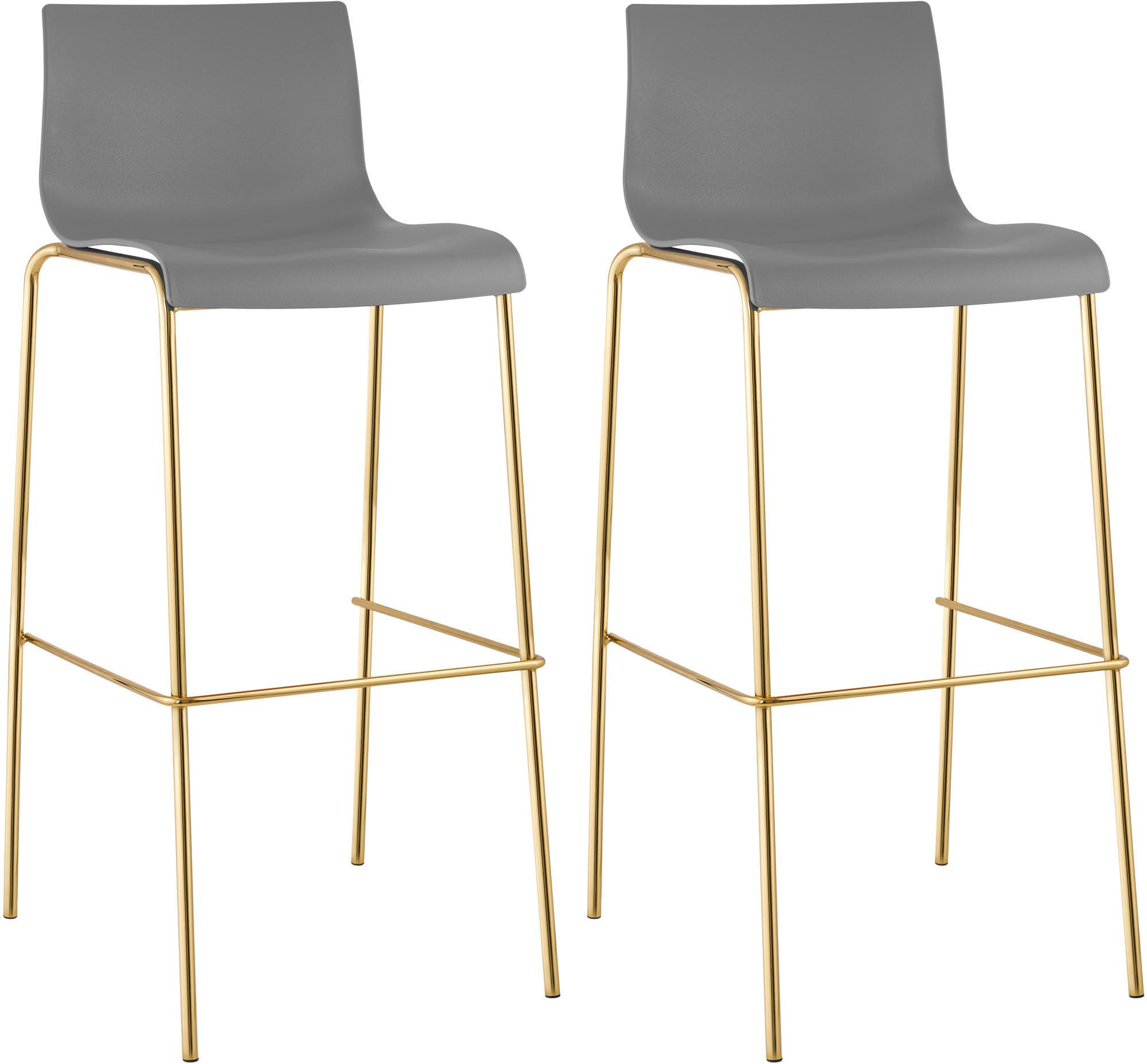 Deluke Barhocker Grau 43x100x48 cm