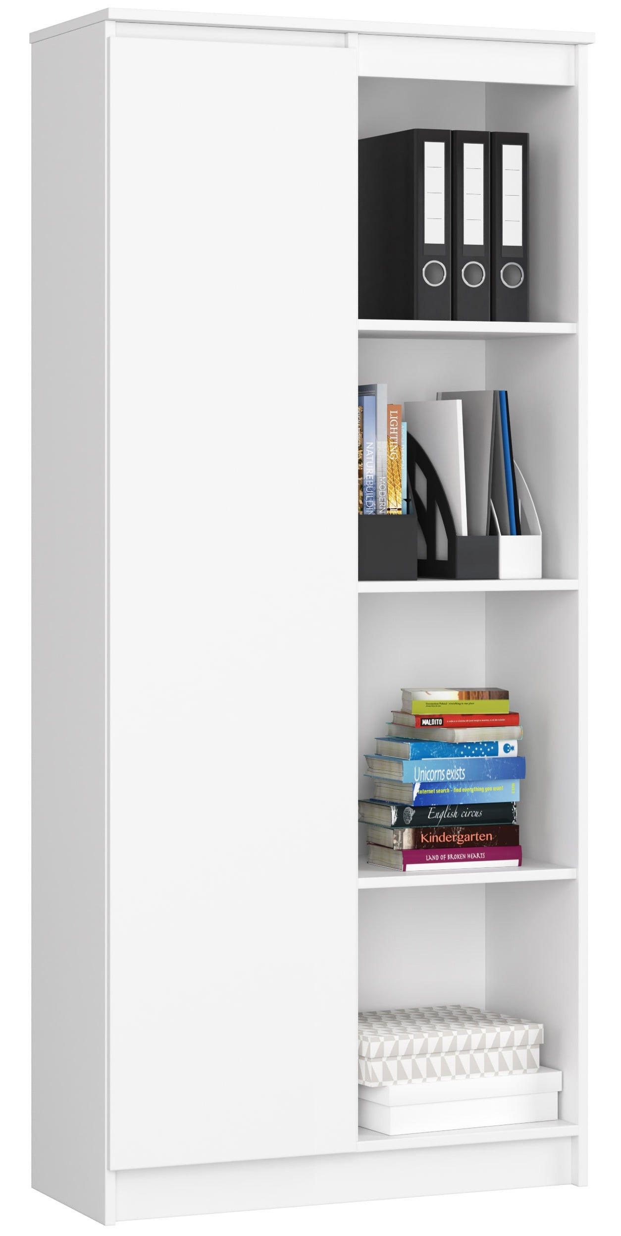 RAUMHIRSCH FURNITURE STOJANOVÁ POLIČKA bílá 180/80/35