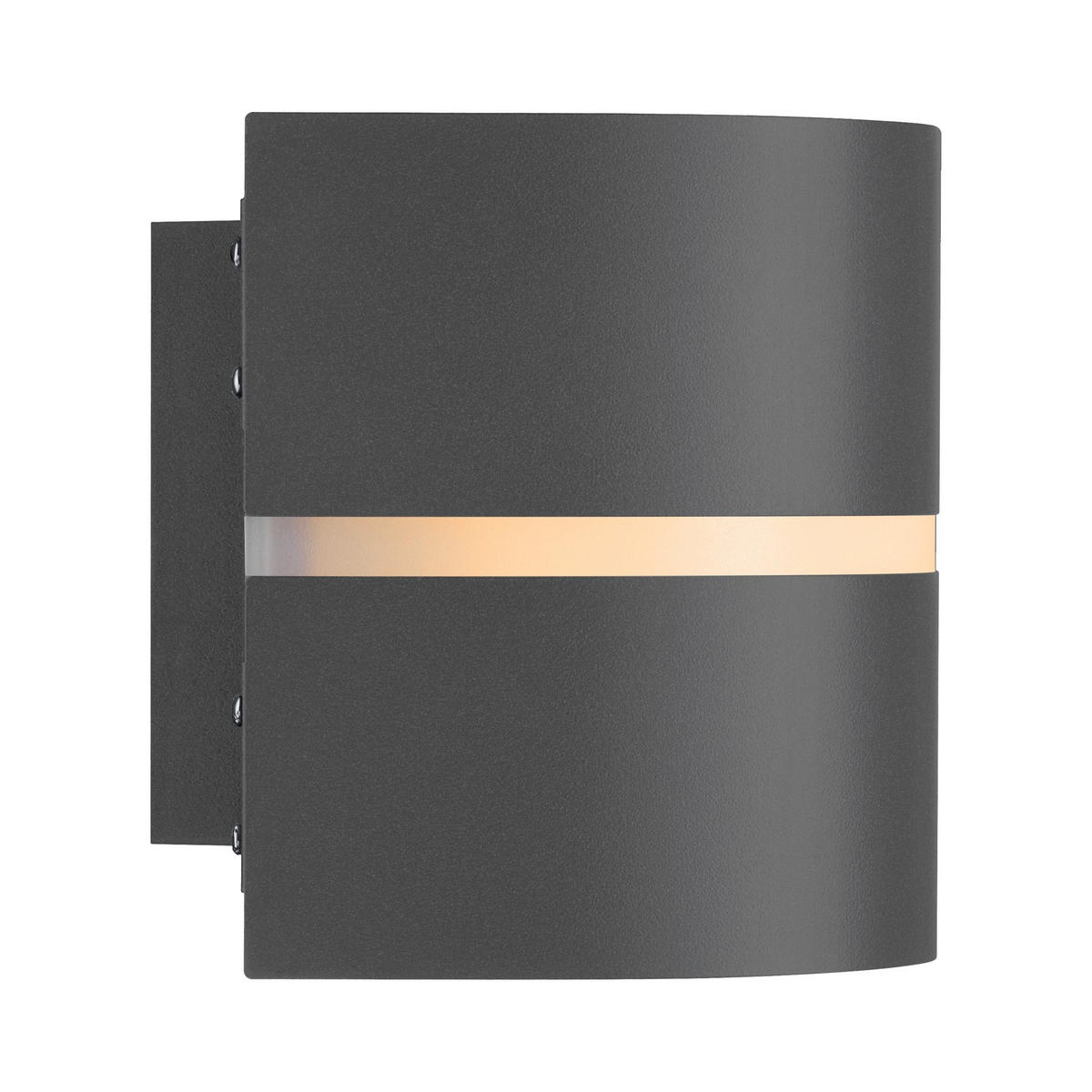 WANDLEUCHTE Sibelis - Schwarz - 19.5/12 cm - Schwarz, Kunststoff (19.5/12/12cm) - Nordlux