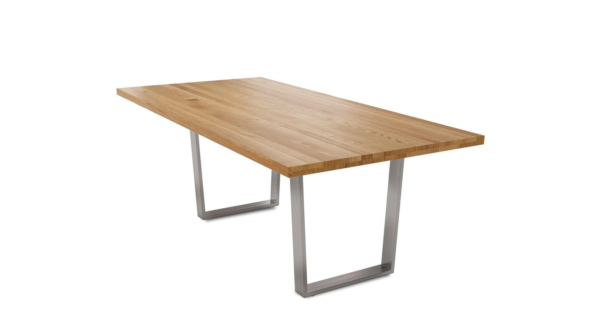 MASSIVHOLZTISCH Daisey 8 160x77x90 Esszimmertisch Wildeiche geölt - Wildeiche, Holz (160/77/90cm) - 58aufmkessel