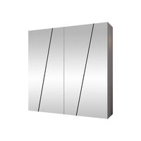 DREHTÜRENSCHRANK Zen 4L 200 cm - Schwarz/Weiß, Holzwerkstoff/Kunststoff (200/202/50cm) - MIRJAN24