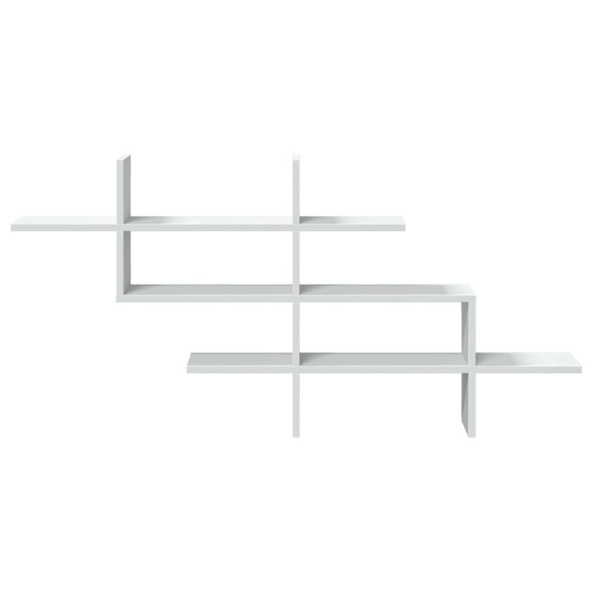 WANDREGAL Weiss 124.5/18/60.5 Cm Holzwerkstoff - Weiß, Holzwerkstoff (18/60.5/124.5cm) - vidaXL