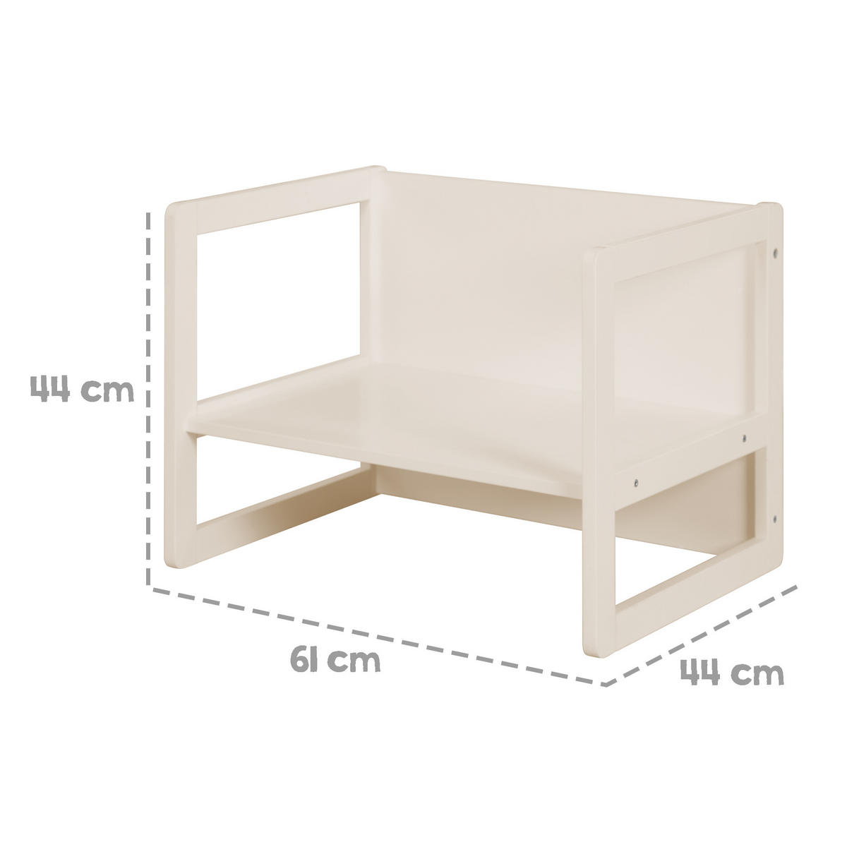 KINDERSITZGRUPPE 3in1 - Kaschmir, Holzwerkstoff (61/44/44cm) - Roba