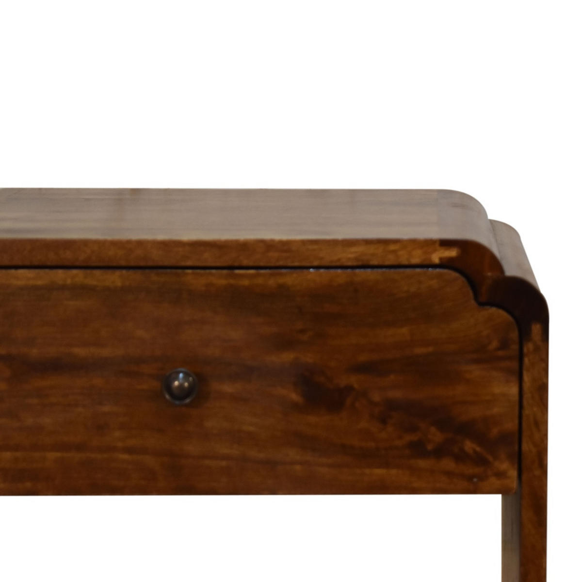 NACHTTISCH Newton - Messingfarben/Braun, Holz/Metall (45/50/35cm) - Artisan Furniture