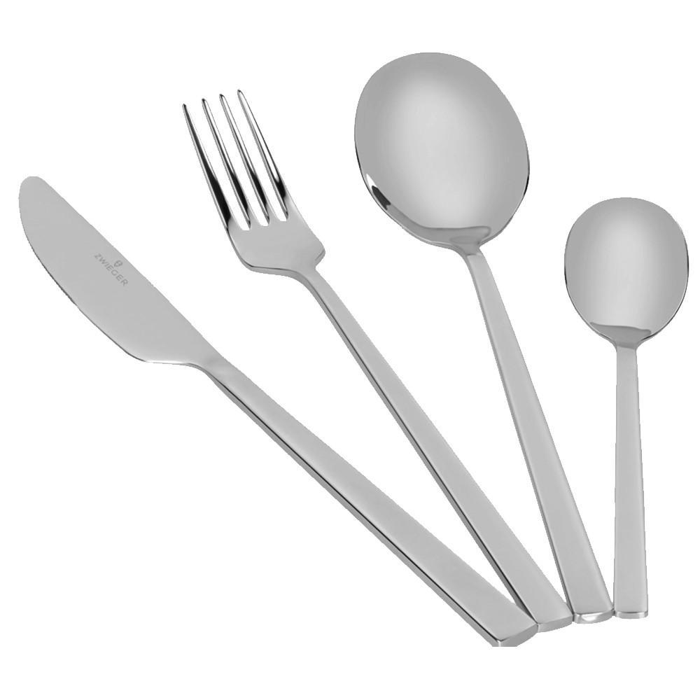 BESTECKSET Slim Silber 27/25/5 cm Metall - Silberfarben, Metall - Mondex