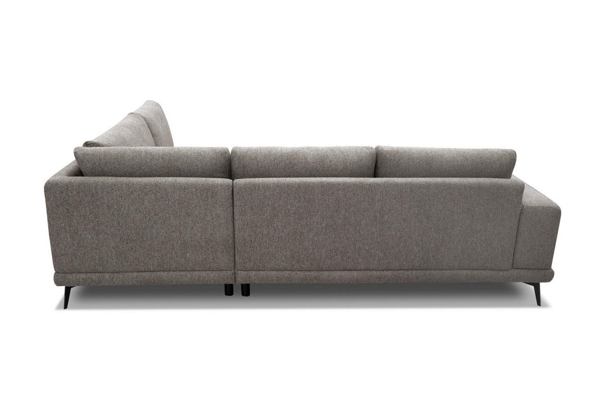 ECKSOFA MEDIOLANE 5-Sitzer, taupe - Taupe, Holzwerkstoff/Textil (282/219cm) - Courtois Laville