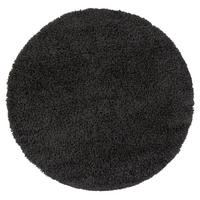 HOCHFLORTEPPICH 80/80 cm Sky 250 - Schwarz, Kunststoff (80/80cm) - Paco Home