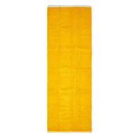 HANDWEBTEPPICH-LÄUFER Chenille 66/200 cm - Currygelb, Textil (66/200cm) - Homescapes