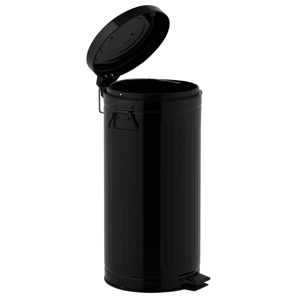 KÜCHENABFALLEIMER BROOKLYN schwarz - Schwarz, Metall (30/69/30cm) - Kitchen Move