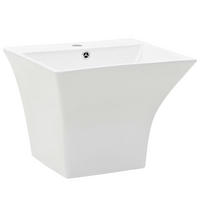WASCHBECKEN Ladner 50/45/41 cm - Weiß, Keramik (50/41/45cm) - Nettlife