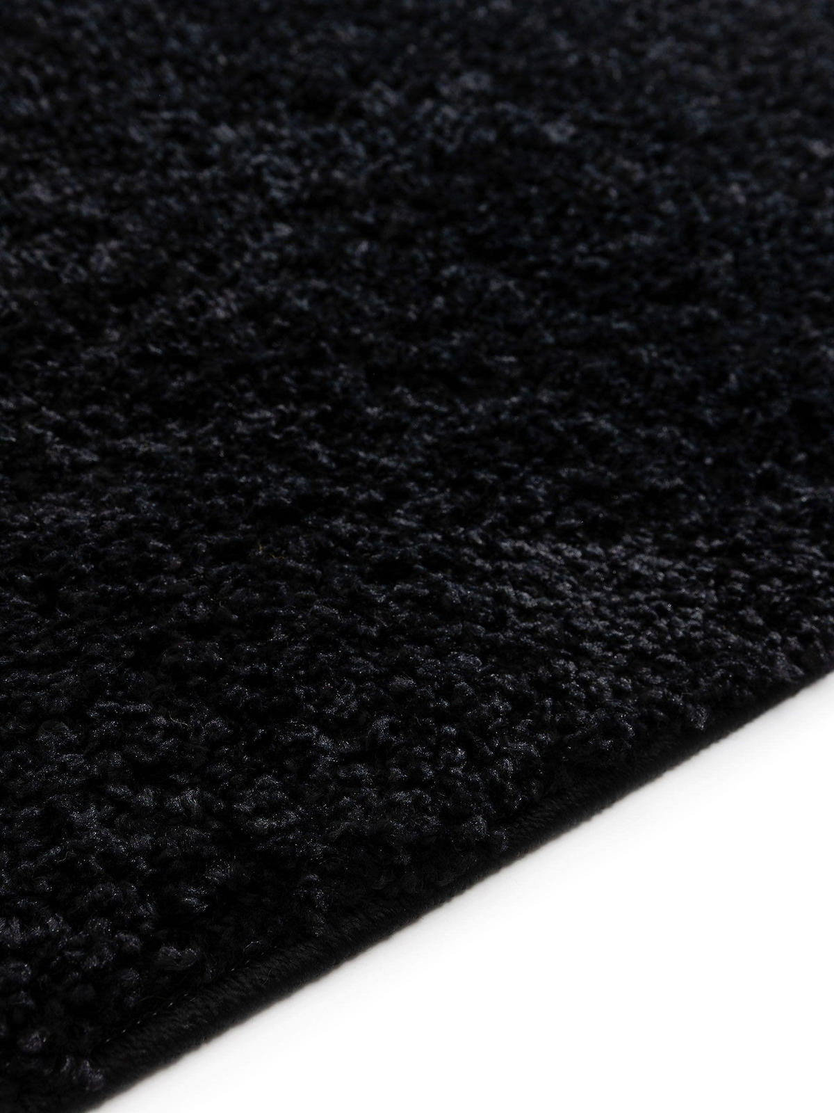 HOCHFLORTEPPICH Soho Schwarz 80x150 cm - Schwarz, Kunststoff (80/150cm) - benuta