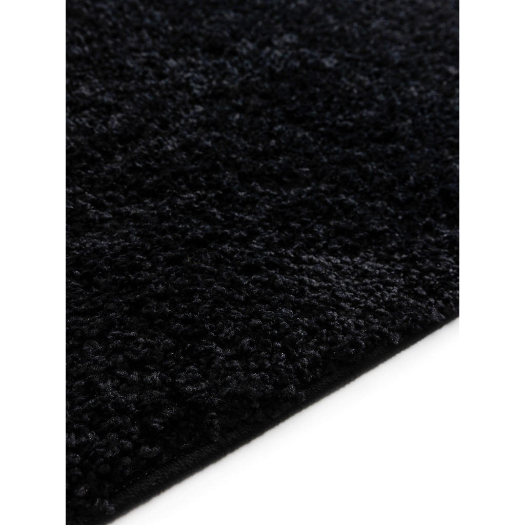 Thumbnail - benuta Hochflorteppich, Schwarz, Kunststoff, Rechteckig, 200x290 cm, pflegeleicht, Teppiche & Böden, Teppiche, Hochflort...