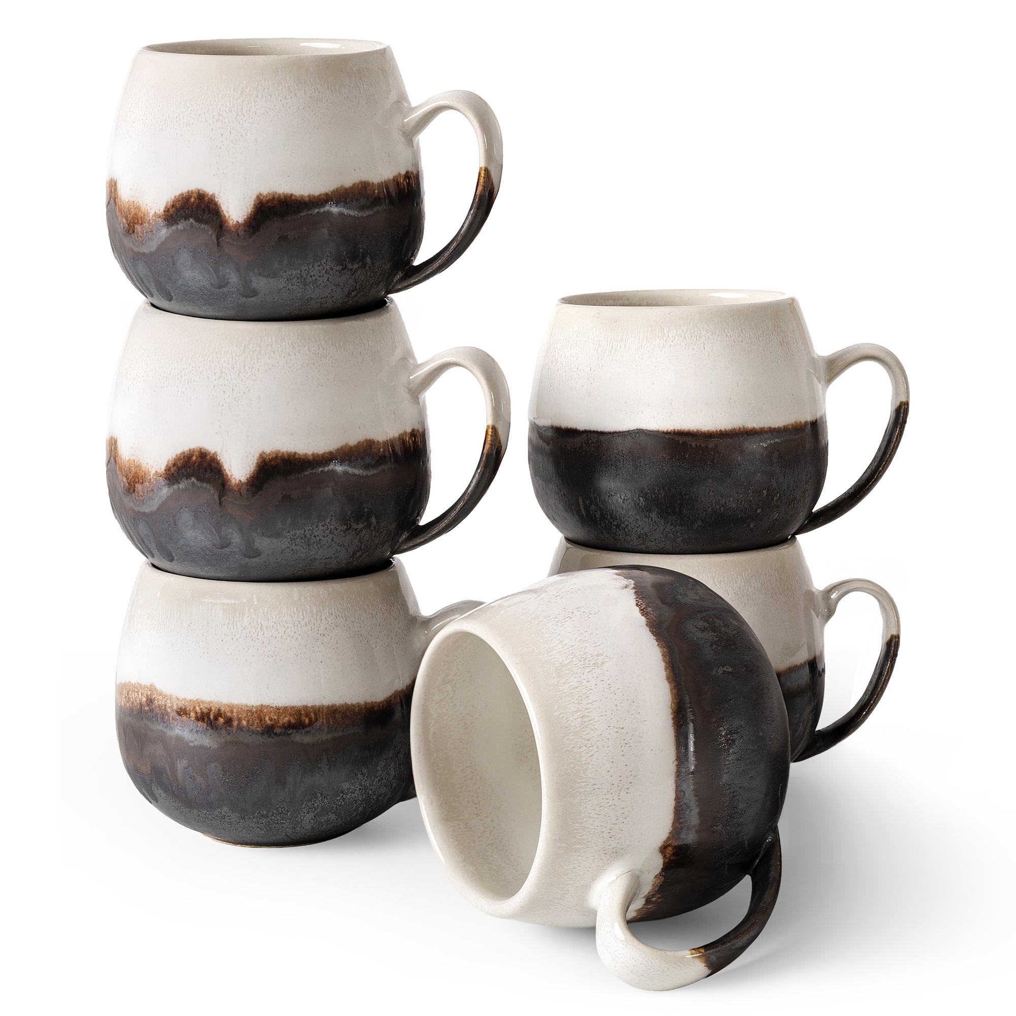 TASSE PRIMA 6-tlg, Hellbeige - Beige, Keramik (13/9/10cm) - KONSIMO®