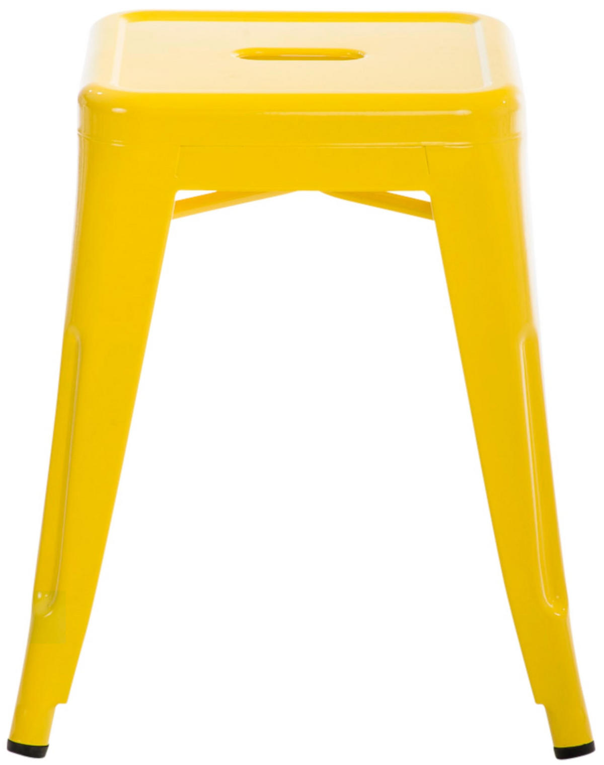 SITZHOCKER 4er Set Arvida gelb - Gelb, Metall (40/46/40cm) - TPFLiving