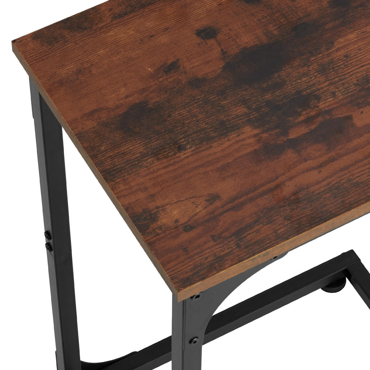 BEISTELLTISCH Erie,40 x 30 x 63 cm,Industrial Holz dunkel, rustikal - Rostfarben, Holzwerkstoff (40/30/63cm) - tectake
