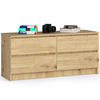 KOMMODE Eiche Artisan 120x40x55 cm - Eiche Artisan, Holzwerkstoff (120/55/40cm) - Akord