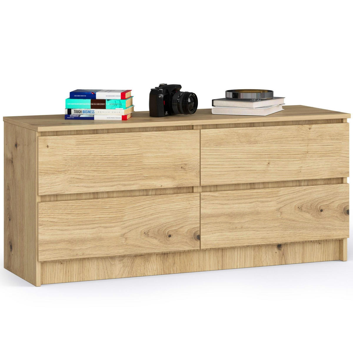 KOMMODE Eiche Artisan 120x40x55 cm - Eiche Artisan, Holzwerkstoff (120/55/40cm) - Akord