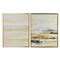 BILD Inga 2er Set 40/3/50 cm Kunstoff - Goldfarben, Kunststoff (40/50cm) - Mondex