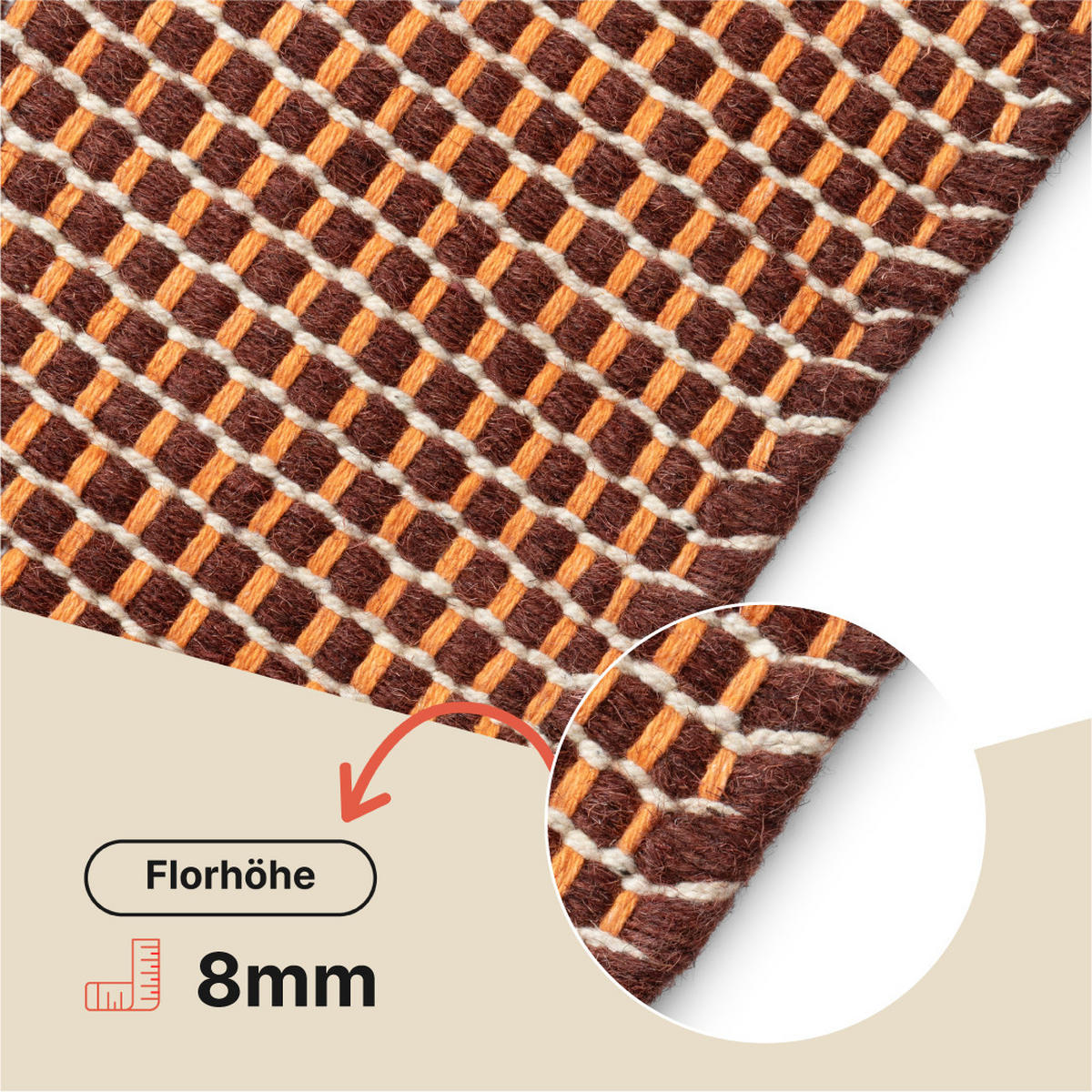 TEPPICH LONI Braun 170/240 cm - Braun, Textil (170/240cm) - Tapiso