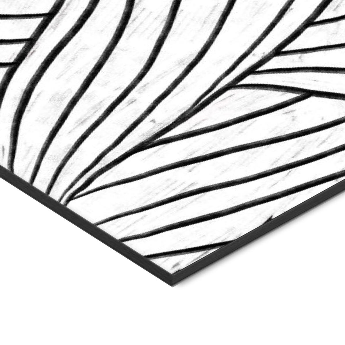 POSTER mit Rahmen Bea Muller - The Woman With Black and White Stripes - Multicolor/Schwarz, Holz/Papier (70/100cm) - Poster&Frame