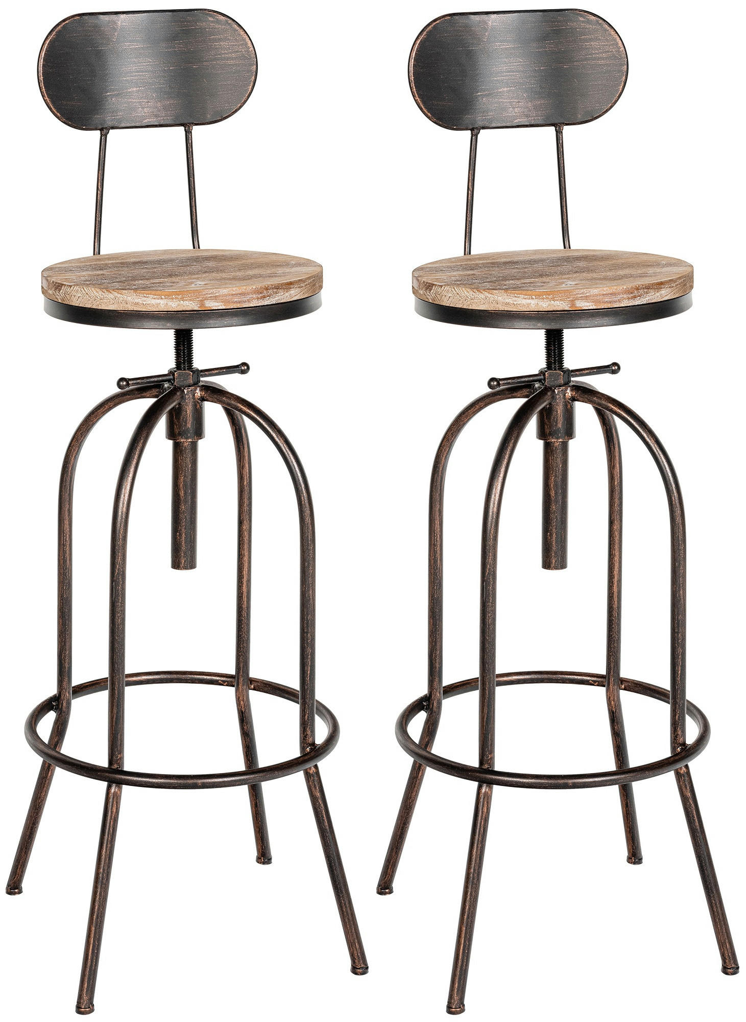 Deluke Barhocker Bronze 49.5x101.5x49.5 cm