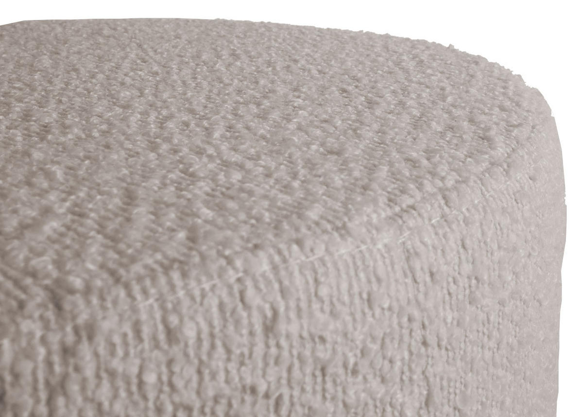 HOCKER Beige - Beige, Textil (37/57/37cm) - MCW