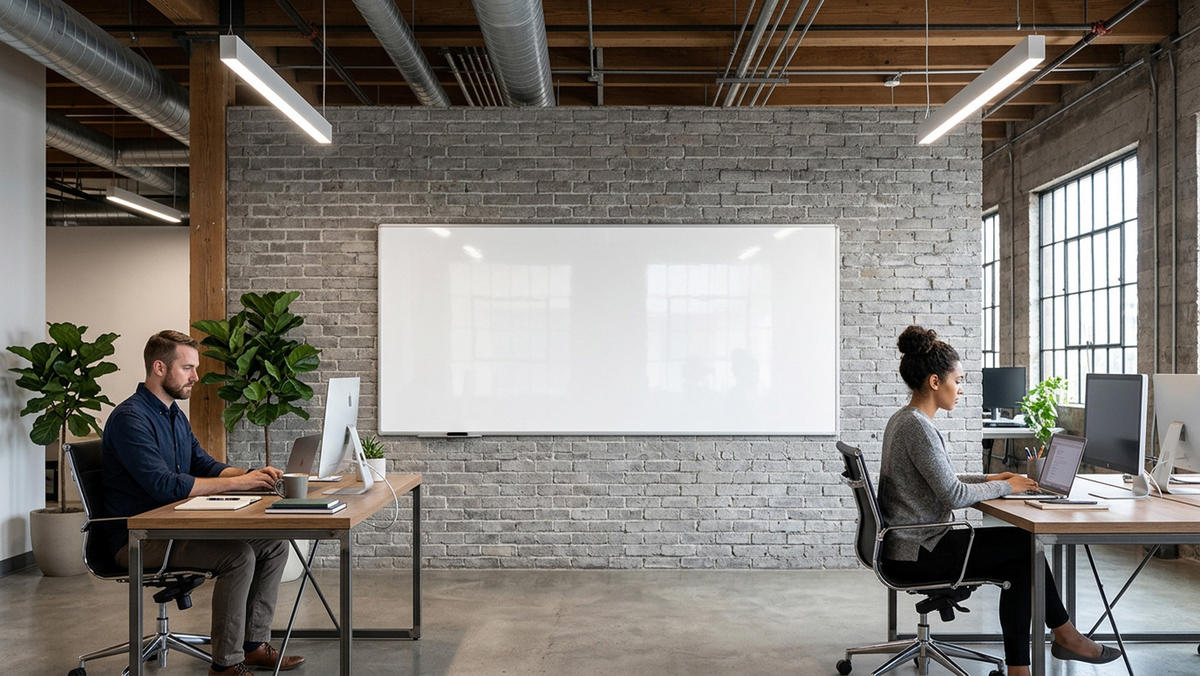 MAGNETISCHES Whiteboard - PREMIUM EXPO Alurahmen 240x100cm - Weiß, Metall (240/100/1.6cm) - ALLboards