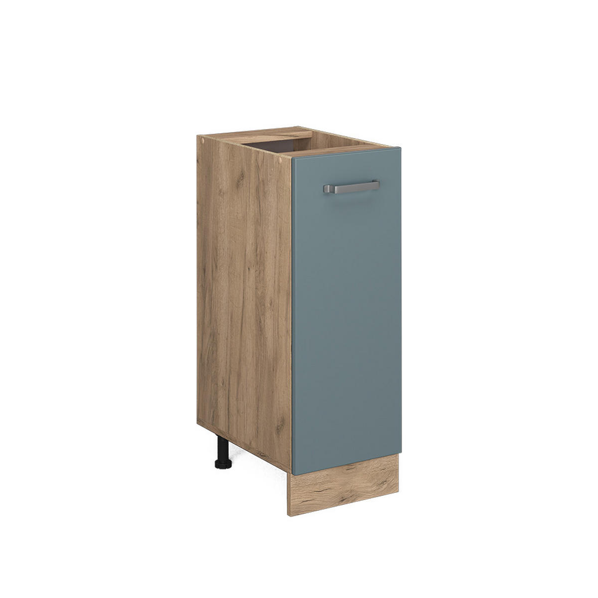 APOTHEKERSCHRANK R-Line Blau-Grau 30 cm AP Marmor - Honigeiche/Eiche Wotan, Holzwerkstoff (30/81.6/60cm) - Vicco