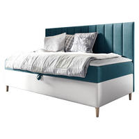 BOXBETT Maja Junior 2 - Türkis/Weiß, Holz (100/200cm) - MIRJAN24