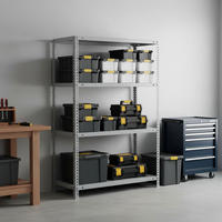 SCHRAUBREGAL PANDA MID | HxBxT 150x80x40cm | 4 Fachböden | Fachlast 100kg | Grau - Grau, Metall (80/150/40cm) - PROREGAL