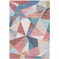 TEPPICH Mara Multicolor/Pink 120x170 cm - Pink/Multicolor, Textil (120/1cm) - KUNSTLOFT