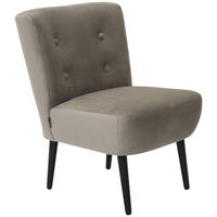 POLSTERSESSEL Kamle Samtvelours sahara - Sahara, Kunststoff (58/78/68cm) - 58aufmkessel