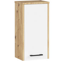 BADEZIMMERSCHRANK FIN Artisan Eiche/Weiß 30x60x22,5 cm - Weiß/Eiche Artisan, Holzwerkstoff/Kunststoff (30/60/22.5cm) - Akord