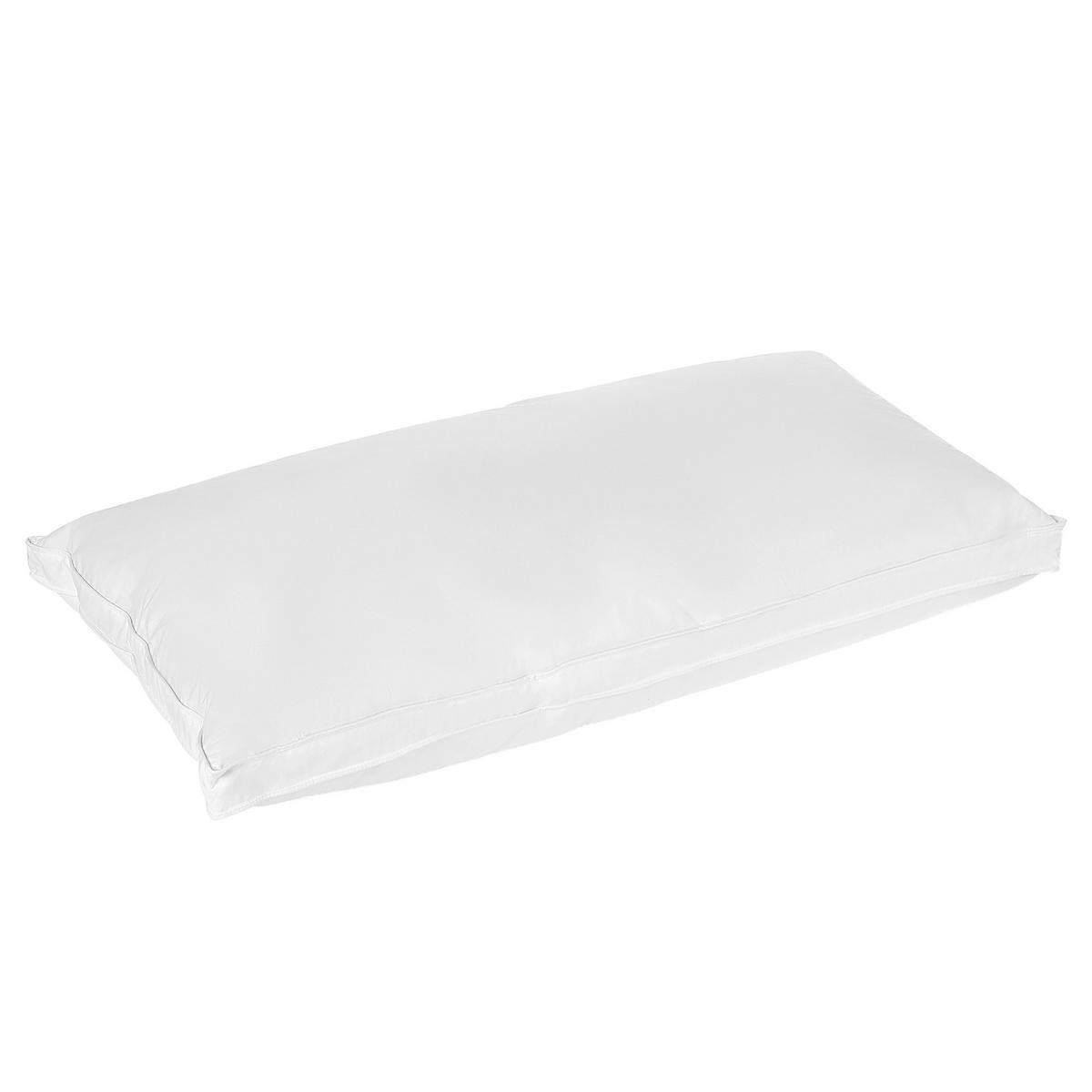 KOPFKISSEN 2er-Set Weiß 40/80 cm Feldberg - Weiß, Naturmaterialien (80/40cm) - Beliani