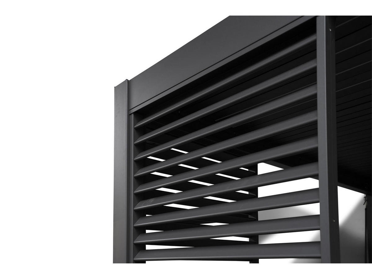 PERGOLA-SEITENWAND Mirador für 3 m Pergola Classic und Deluxe Anthrazit - Anthrazit, Kunststoff (93/6/238.5cm) - Green Spirit