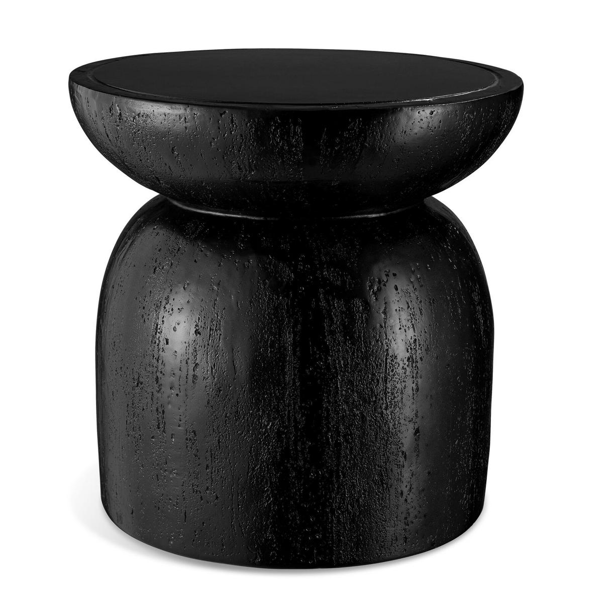BEISTELLTISCH Anisa, Ø 40 x 40 cm, schwarz - Schwarz, Keramik (40/40/40cm) - tectake