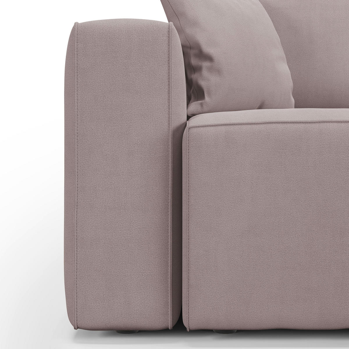 LINEARSOFA Morfeo - Rosa, Textil (245/86/99cm) - Divani.store