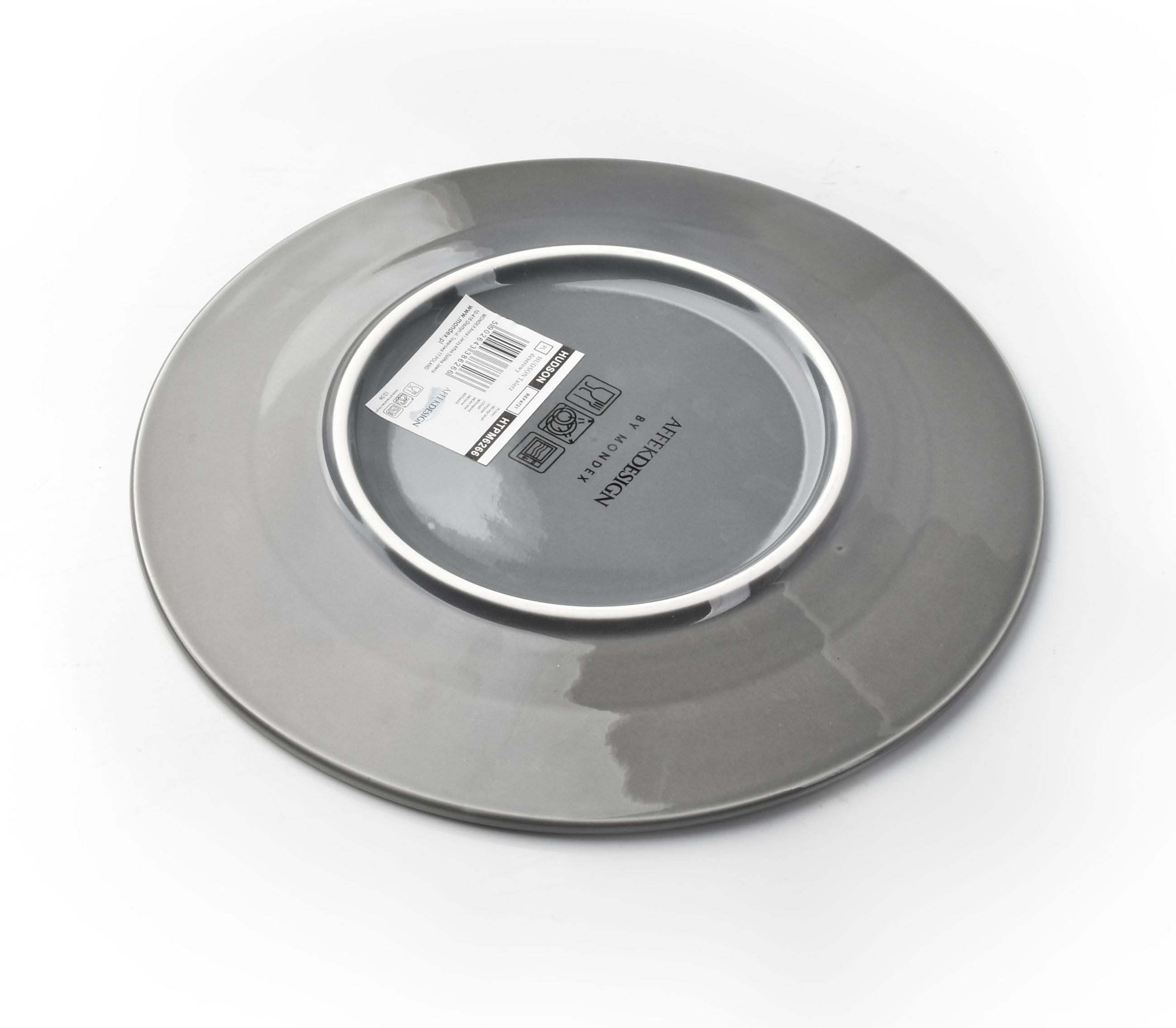 DESERTTELLER Hudson Grau 19/19/2 cm Keramik - Grau, Keramik (19cm) - Mondex