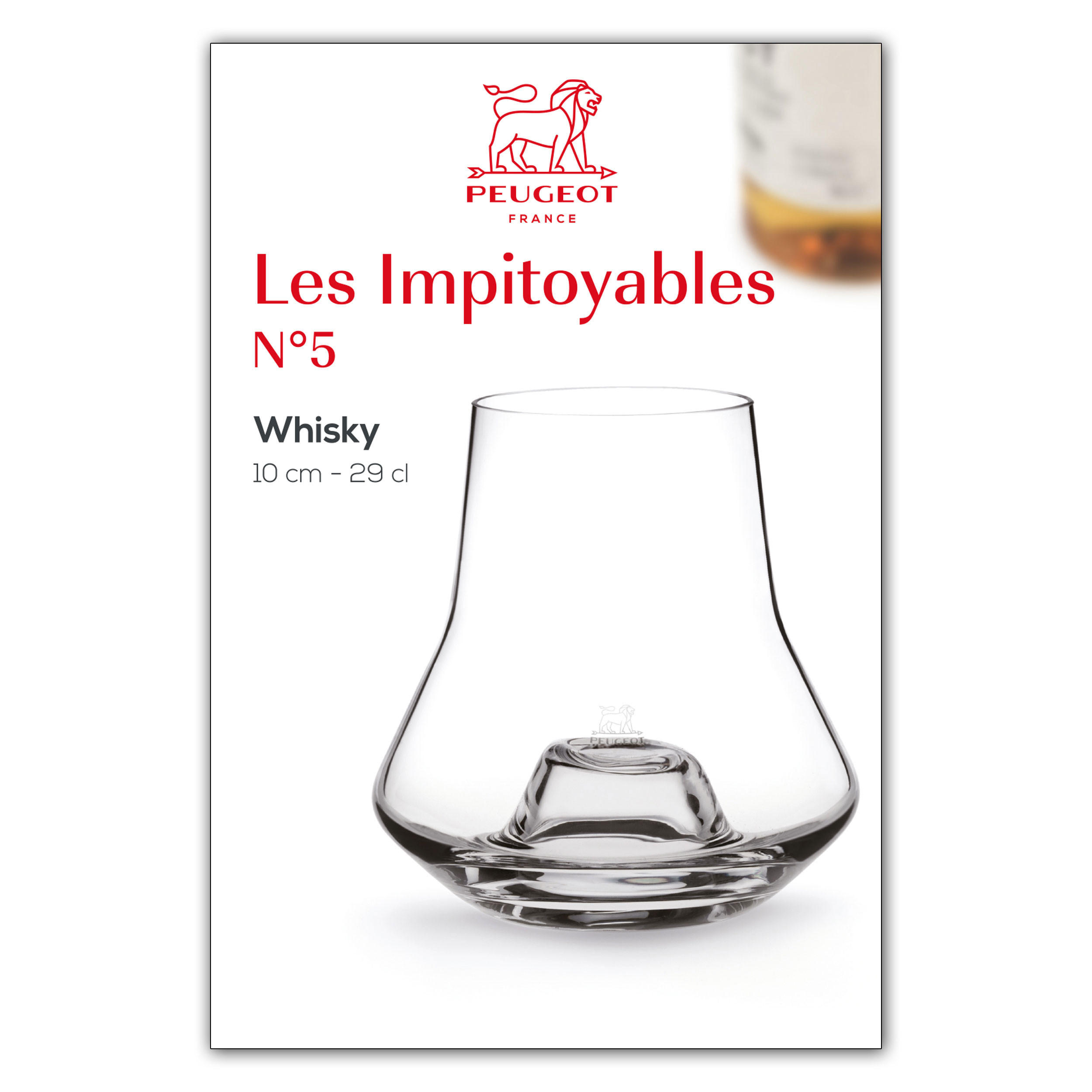 VERKOSTUNGSGLAS Whisky Les Impitoyables 380ml Glas - Transparent, Glas (0.4L) - PEUGEOT