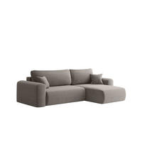 ECKSOFA Flora In Poso - Grau, Holzwerkstoff/Textil (272/145cm) - Fun Möbel
