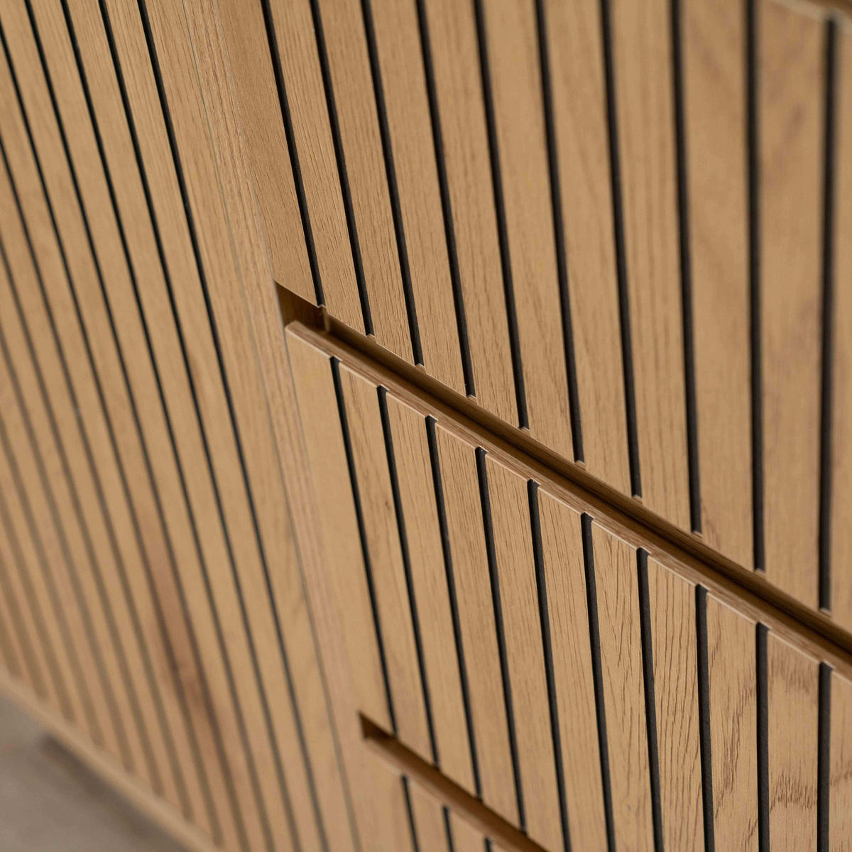 SIDEBOARD, Beigefarbe - Beige, Holz (40/80/150cm) - Oviala