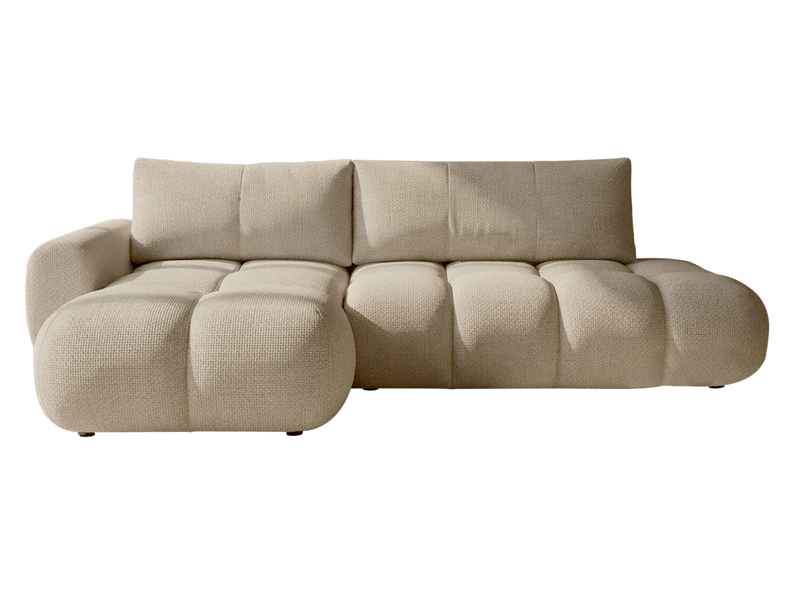 Mirjan24 Ecksofa Hellbraun 285x172 cm