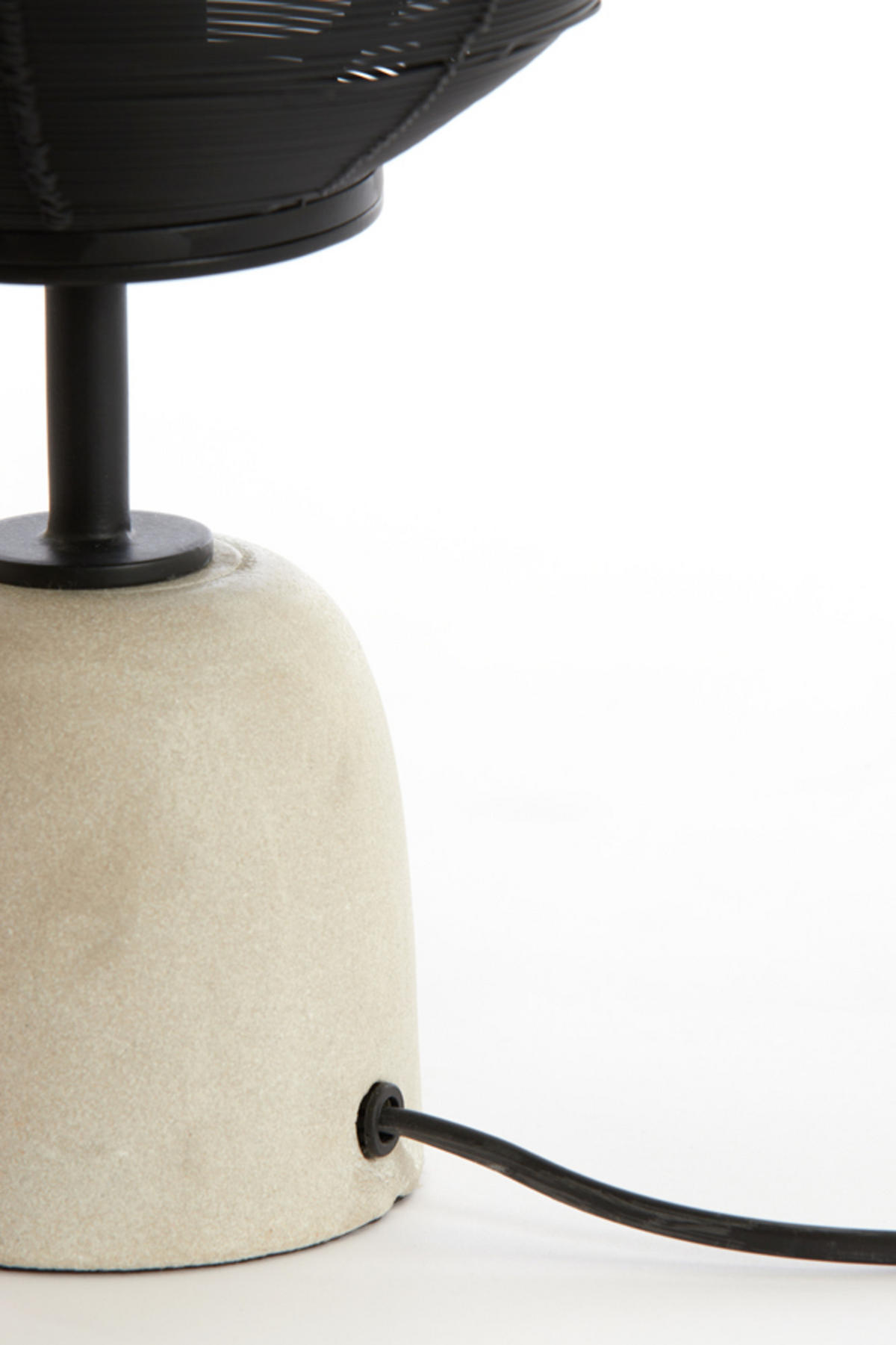 TISCHLAMPE Joley Schwarz Ø26/46 cm - Schwarz, Metall (26/26/46cm) - Light & Living