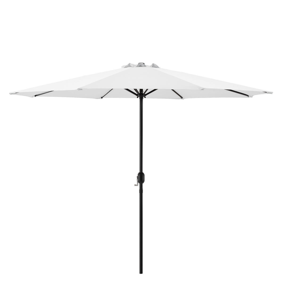 SONNENSCHIRM Budapest - Weiß, Textil/Metall (300/300cm) - casa.pro