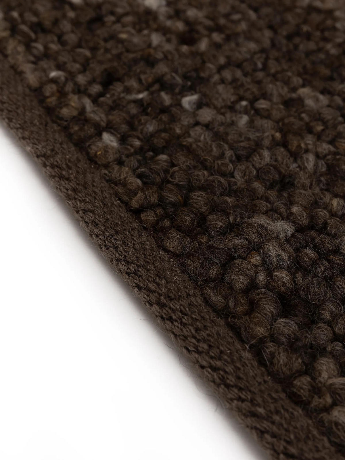 WOLLTEPPICH Finn Braun 70x200 cm - Braun, Textil (70/200cm) - benuta Pure